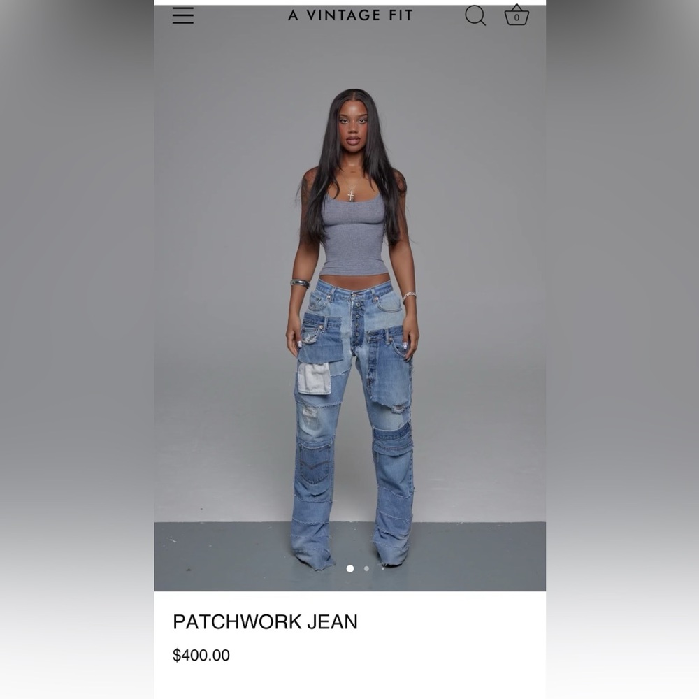 A Vintage Patchwork Jean